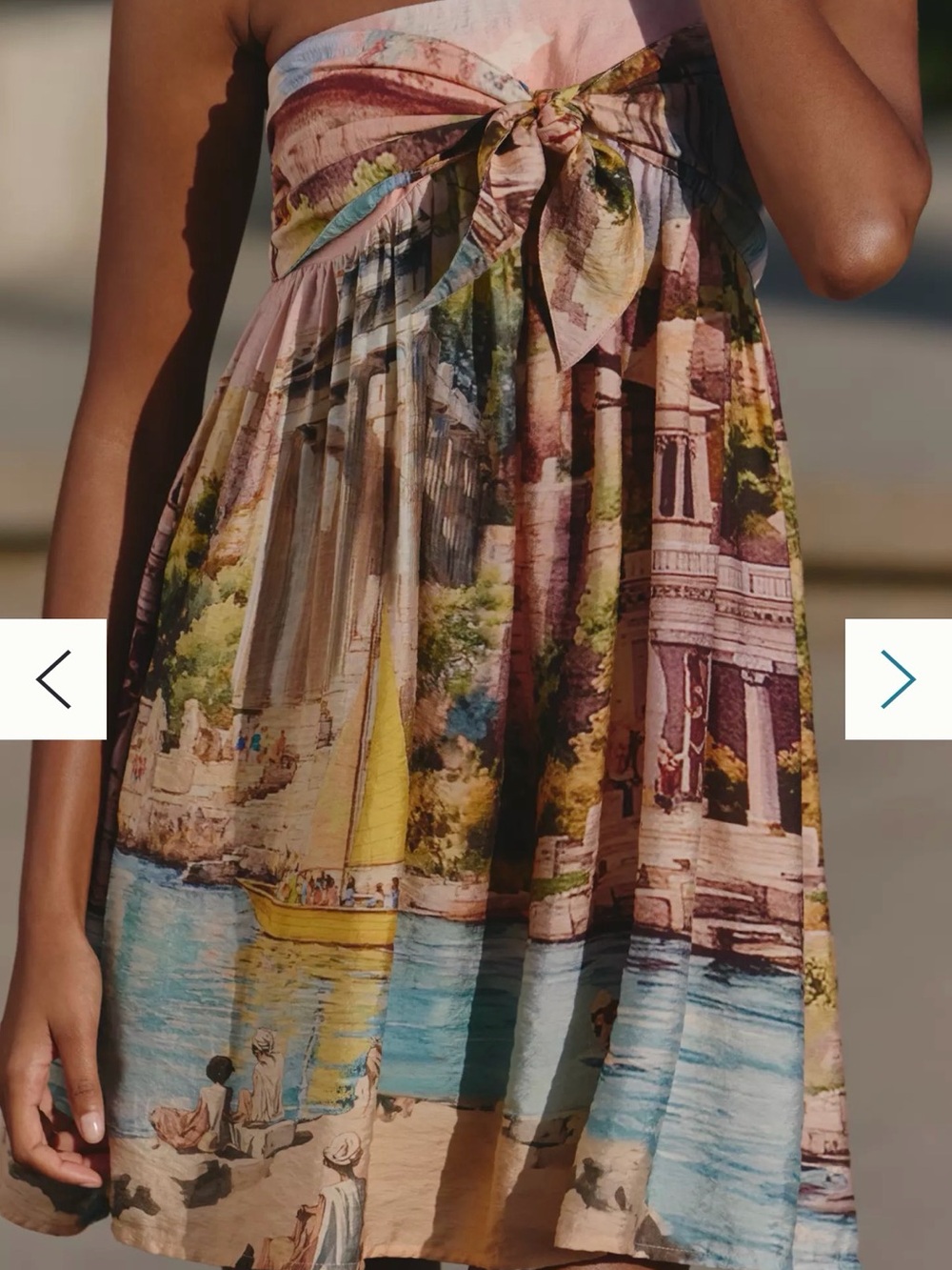 Anthropologie Celandine strapless bow front mini dress - Picture 3 of 5